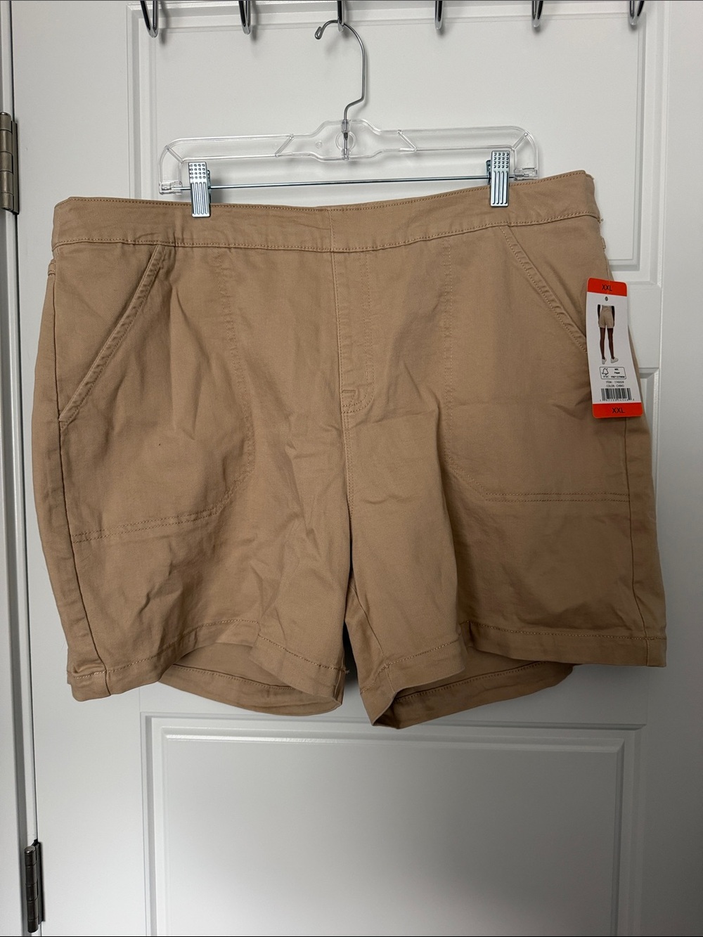 Nautica Women's Khaki Bermuda Shorts with Front Pockets